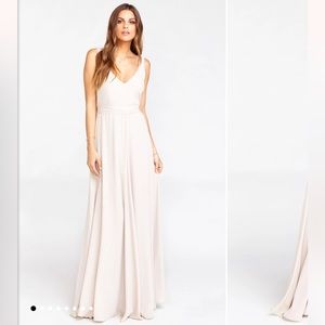 SHOW ME YOUR MUMU • NWT JENN MAXI DRESS IN “SHOW ME THE RING CRISP” size XS